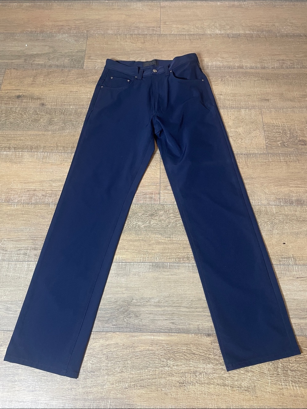Versace Jeans Couture Navy Blue Pants Men's Size 32 IT 46 Straight Leg Designer